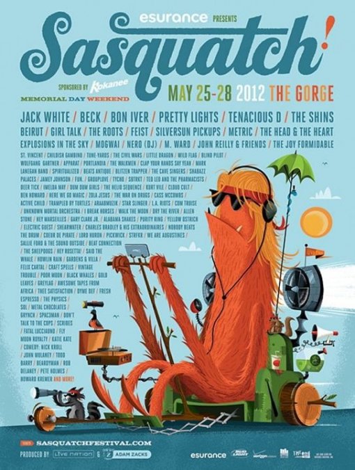 2012 Sasquatch! Festival Lineup Announced