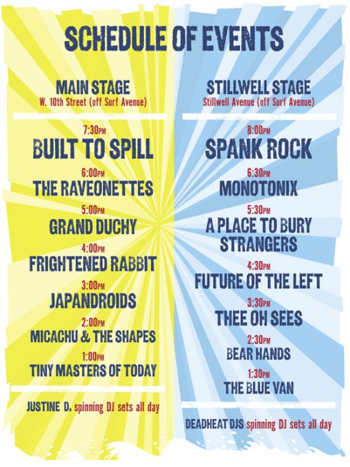 Siren Festival This Saturday, Schedule Set - Bumpershine.com